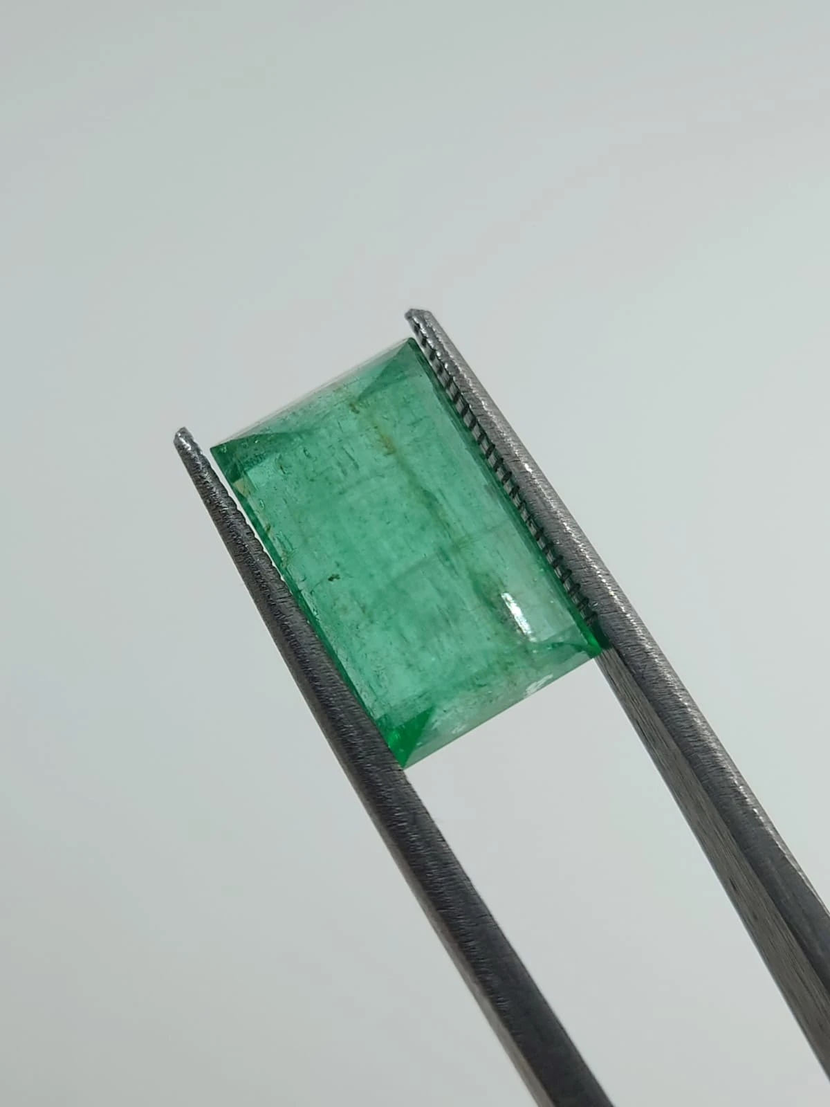 7.19ct Natural Emerald Rectangular Cut From Panjshir Afghanistan — view 1